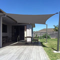 SUNNY GUARD Custom Size 11'x22' Rectangle Dark Grey UV Block Sunshade by SUNNYGUARD