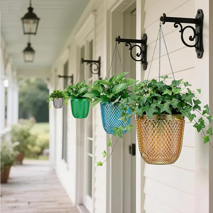 QCQHDU Self Watering Hanging Pots, 2 Pack 5.7 Inch Hanging Planters - Image 7