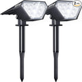 Biling Solar Spot Lights Outdoor, 2-in-1 Solar Landscape Lights 12 LED Bulbs by biling