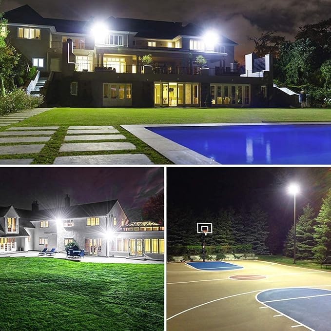 2pack 400W LED Flood Lights Outdoor, 5000K Daylight White 50000LM Super Bright - Image 6