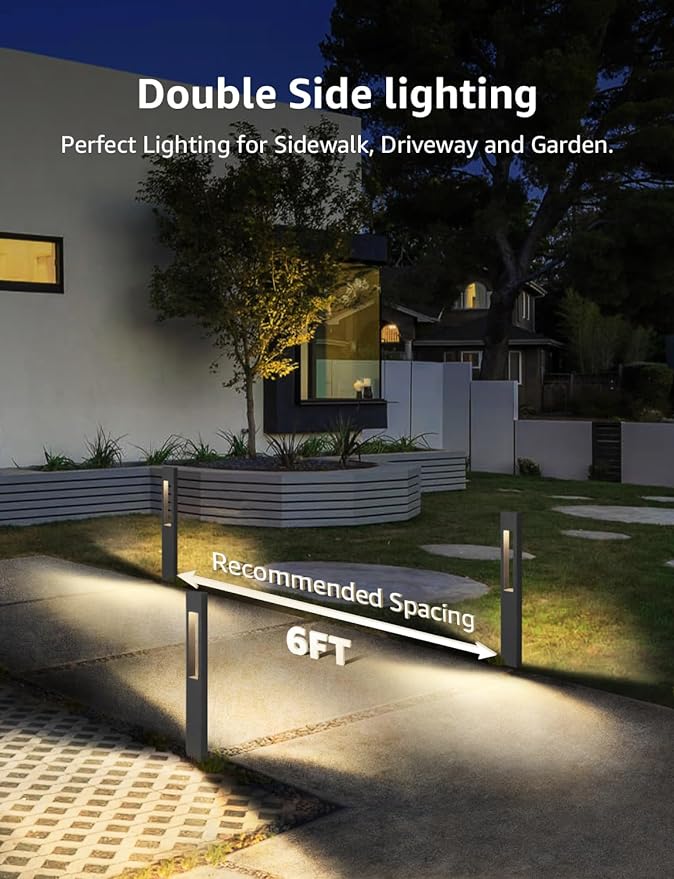 SUNVIE 3W Low Voltage Pathway Lights 3000K LED Low Voltage Landscape Lights 12V - Image 4