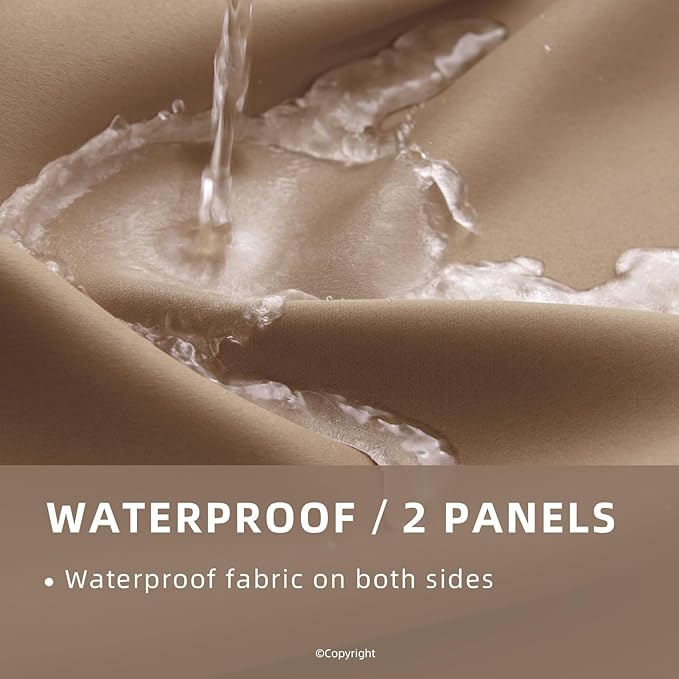 Waterproof Outdoor Curtain W105 x L108 - Image 2