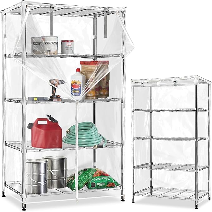 Waterproof Shelf Cover, Durable Dustproof Storage Wire Rack Covers, Outdoor by Dalema