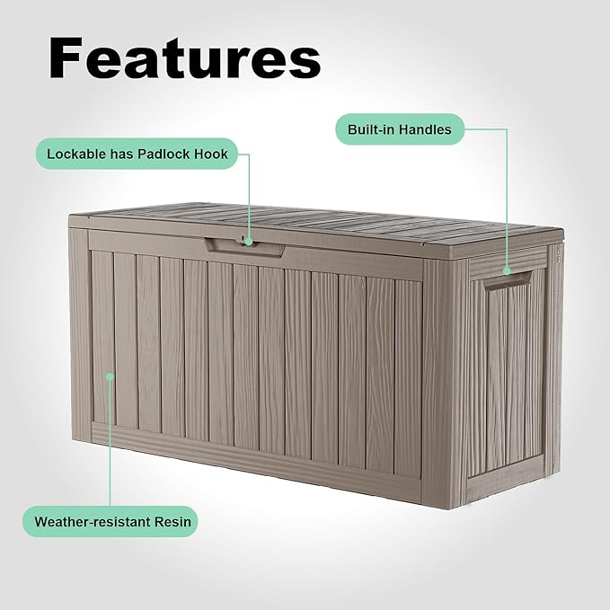 ROJIK Outdoor Storage Housing Deck Box - Image 4