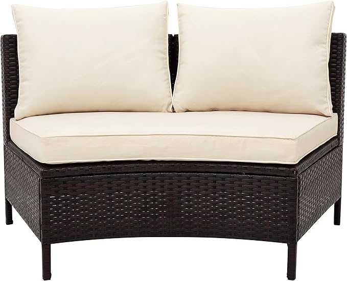 Merax 5-Piece Outdoor Sectional Sofa Set, All-Weather PE Wicker Patio Furniture - Image 8