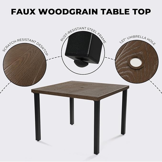 Grand patio 5-Piece Outdoor Dining Set - Image 3