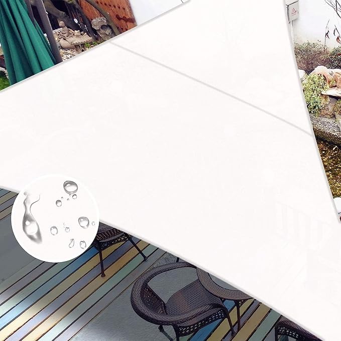 LOVE STORY Right Triangle 14'x16'x21.3' Waterproof Sun Shade Sail Canopy UV by LOVESTORY