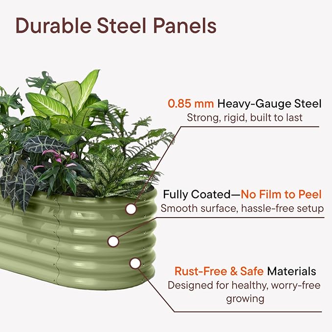 6-Pack 18” Tall Galvanized Raised Garden Beds – New Home Garden Layout - Image 3
