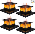 Dynaming 4 Pack Solar Post Cap Lights Outdoor by Dynaming
