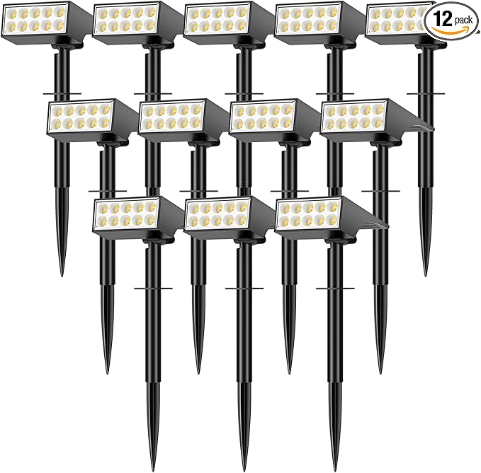 Solar Lights Outdoor Waterproof IP65, Spot Solar Light by WENATY