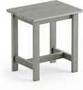 LUE BONA Outdoor Side Table, HDPS Small Outdoor Table, Rectangle Adirondack by LUEBONA