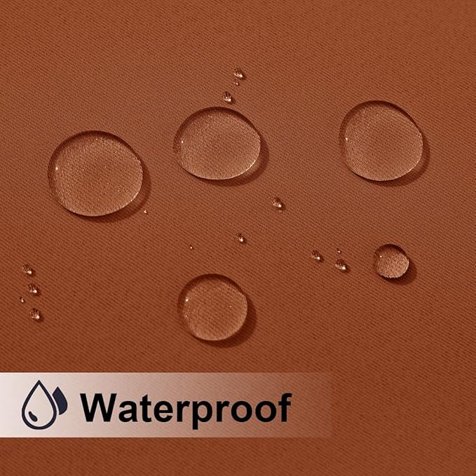 NICETOWN Patio Outdoor Waterproof Curtain, Rustproof Grommet Thermal Insulated - Image 4
