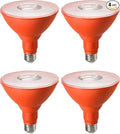 EDISHINE PAR38 Orange LED Flood Light Bulbs Outdoor, Dimmable LED Light Bulb by EDISHINE