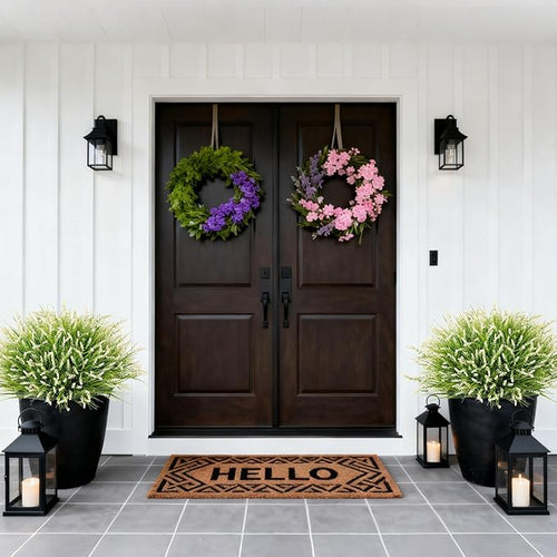 24 Pcs Artificial Faux Plants for Outdoor Spring Decoration, Fake Monkey Grass - Image 2