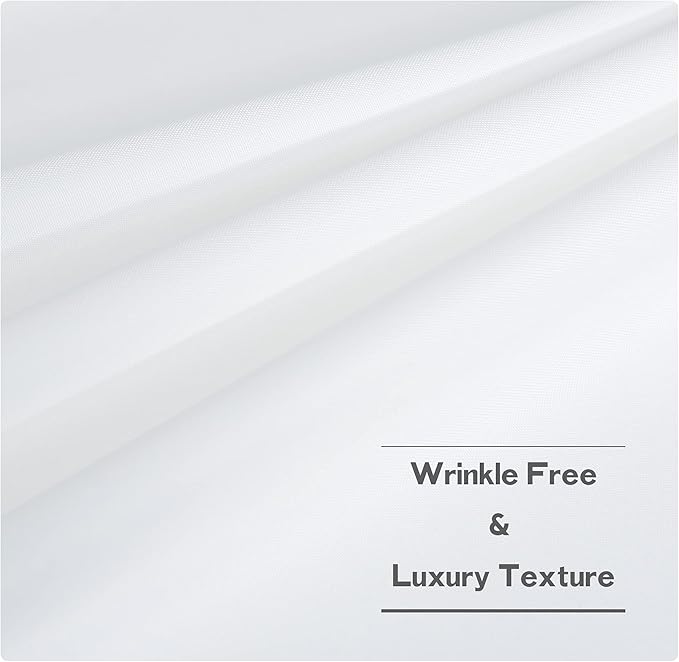 NICETOWN Canvas White Outdoor Curtains - Image 5