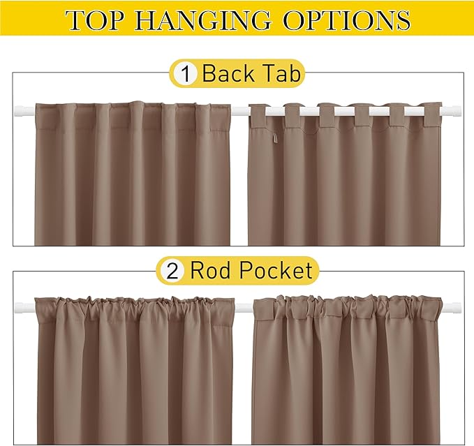NICETOWN 2 Panels Outdoor Curtains - Image 3