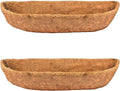 bboUod 2 pcs Garden Coconut Planter Liners Preformed Window Box Liners Natural by boUod