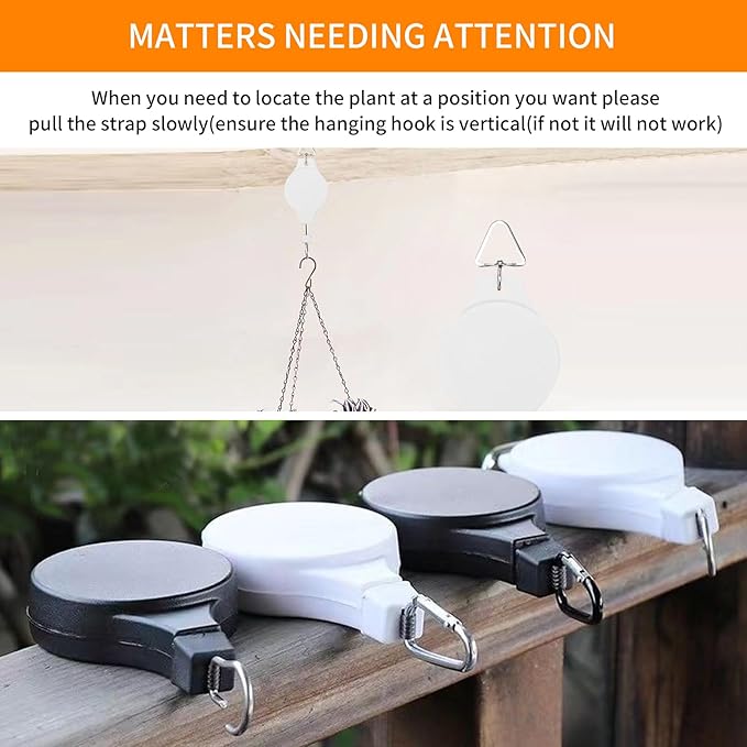 6PCS Retractable Plant Pulley Hanger - Image 6