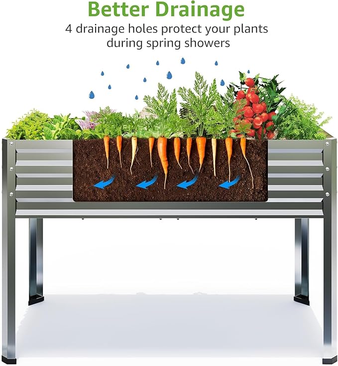 2PCS Galvanized Raised Garden Bed - Image 4