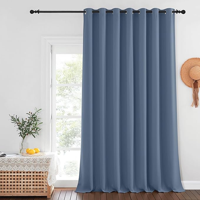 NICETOWN Blackout Curtains for Sliding Glass Door Room Divider Noise Reduce - Image 8
