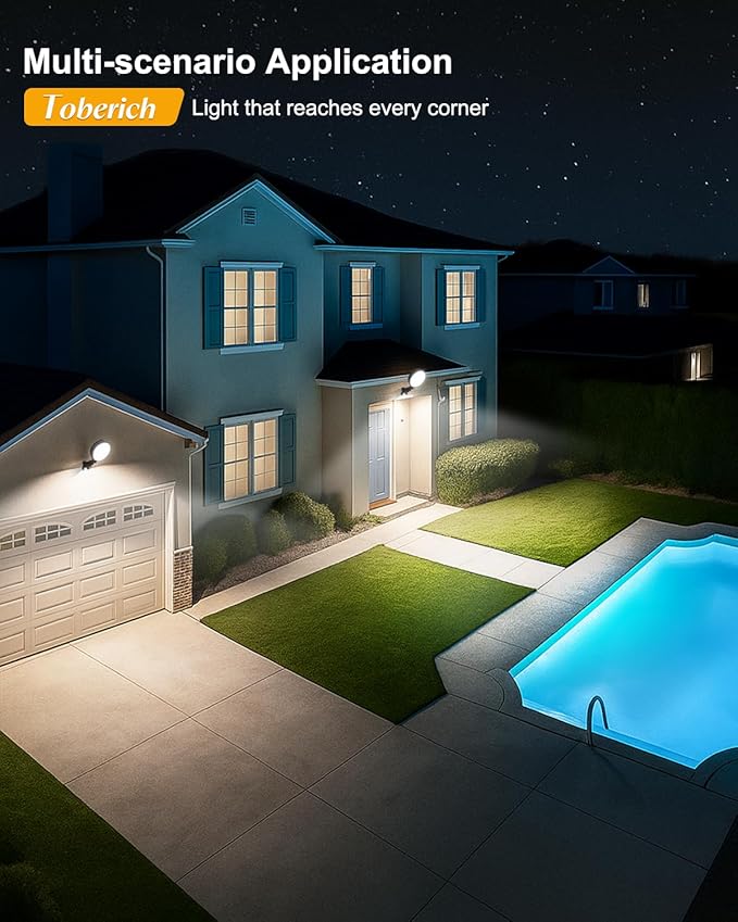 LED Barn Light 4 Packs, 150W 20000LM Yard Area Lights Dusk to Dawn Outdoor - Image 8