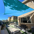 SUNLAX Sun Shade Sail 16' x 21' x 26.4' Turquoise Blue Rectangle Canopy Sail by SUNLAX