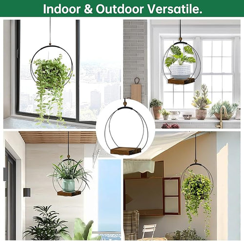 4 Pack Hanging Planters for Indoor Plants, Plant Hanger - Image 2