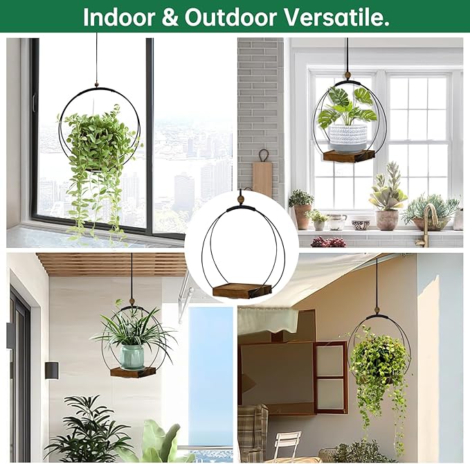 Hanging Planter for Indoor Plants, Modern Boho Macrame Plant Hanger for 3-5.5 - Image 2