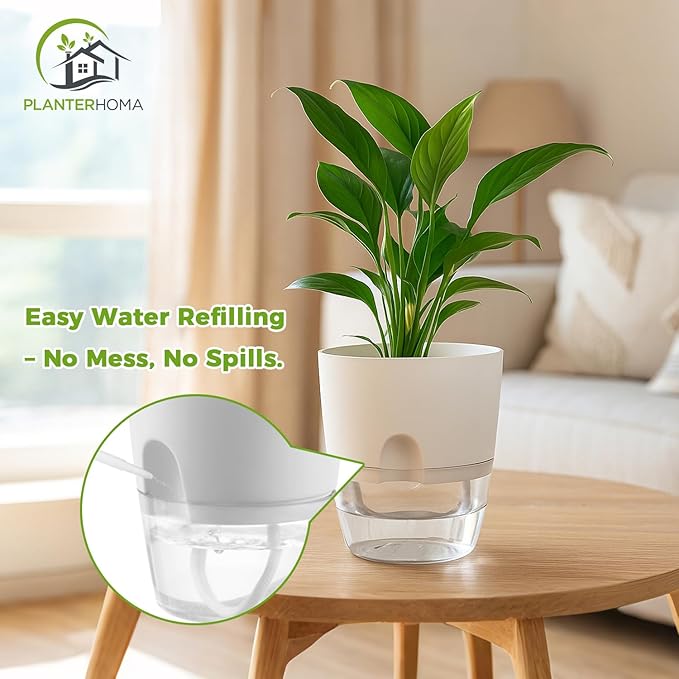 Planterhoma 3 Pack Self Watering Pots - Image 7