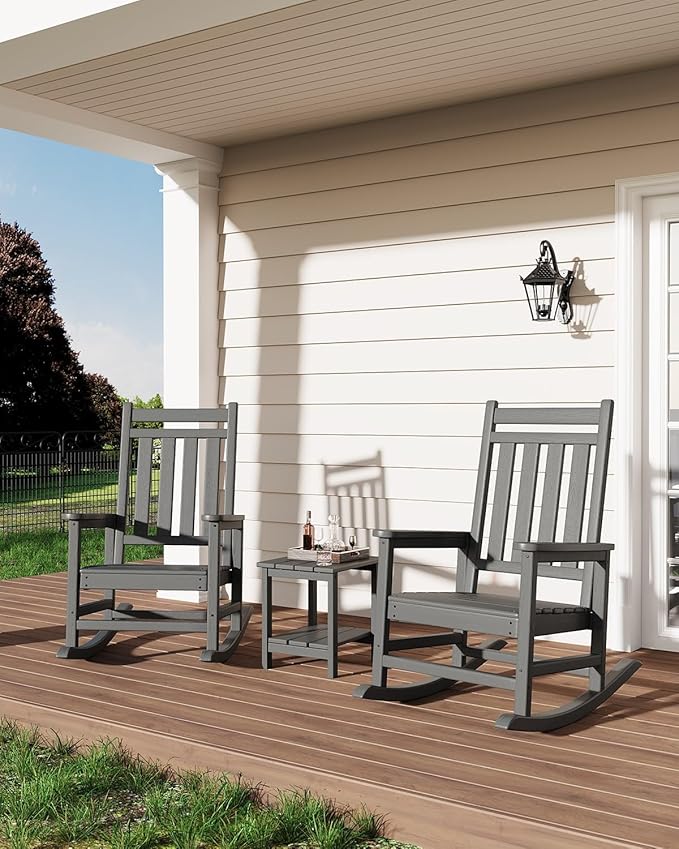 HDPE Rocking Chair Outdoor Set of 6 - Image 6