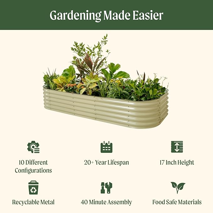 Vego garden Raised Garden Bed Kit, British Green - Image 2