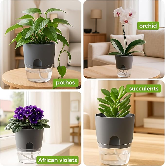 Planterhoma 6 Pack Self Watering Pots - Image 8