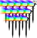 Solar Spot Lights Outdoor Color Changing, Christmas Landscape Spotlights by WENATY