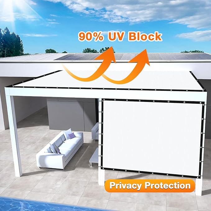 Artpuch Outdoor Pergola Shade Cover 15' X 15' Sun Shade Cloth - Image 3