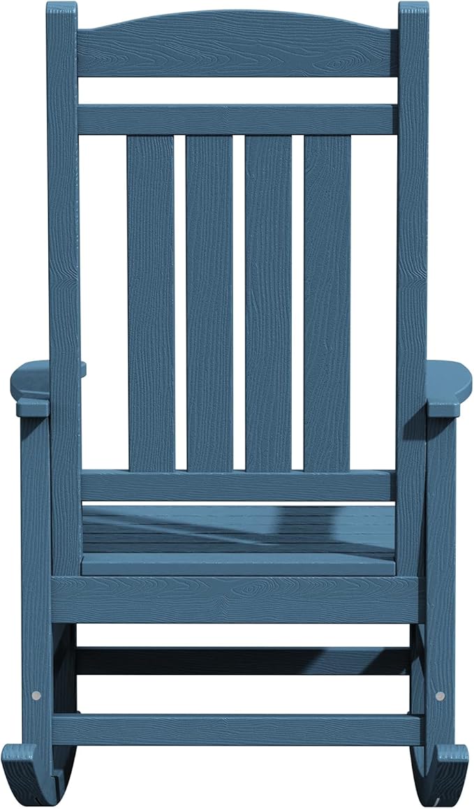 KINGYES Oversized Outdoor Rocking Chair Set of 4, High Density Polyethylene - Image 11
