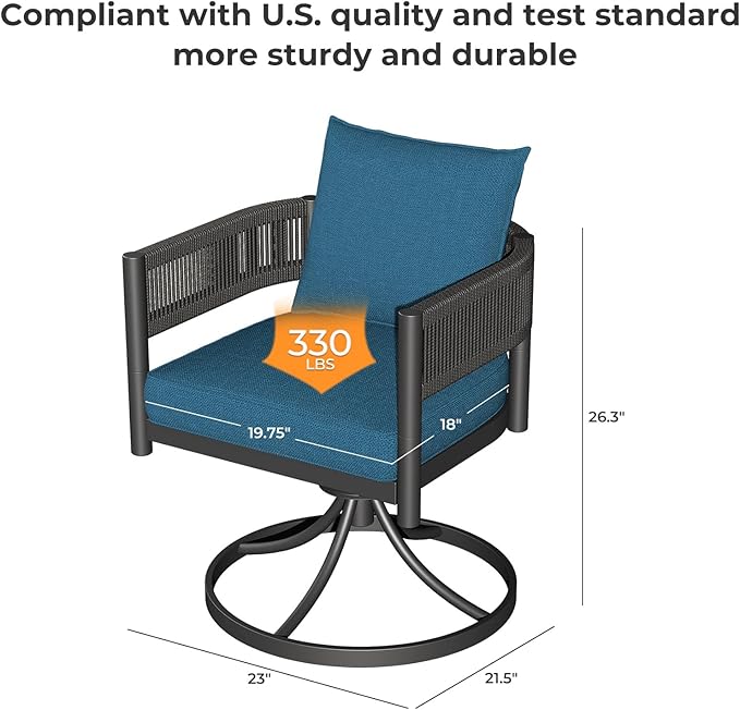 Grand patio 5-Piece Outdoor Dining Set - Image 6