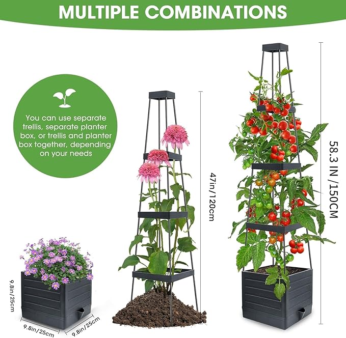 2 Pack Raised Garden Bed Planter Box - Image 5