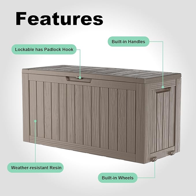 ROJIK Outdoor Storage Housing Deck Box - Image 5