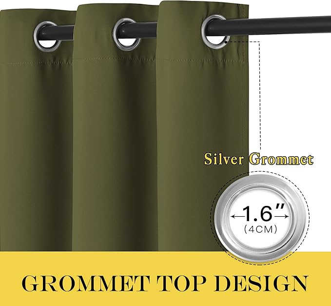 NICETOWN Blackout Doorway Curtain Drape 78 inch Long - Image 6