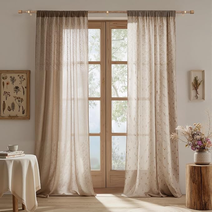 1” Diameter Curtain Rods Itself is 30 to 144 inch 2 Pack Fit 30-142 inch - Image 7
