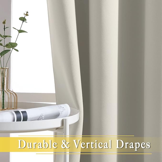 NICETOWN Sliding Door Window Treatment Blackout Patio Door Curtain Panels - Image 6