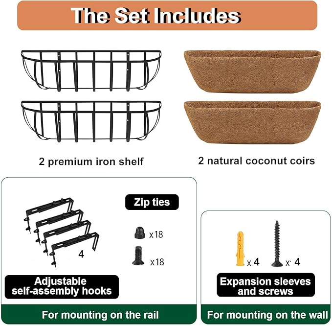 24'' Window Box Railing Planter - Image 4