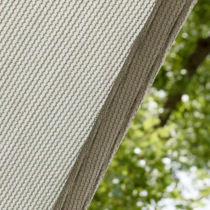 Amgo 18' x 18' x 18' Grey Triangle Sun Shade Sail UPF50+ Canopy Awning AGSLT - Image 8