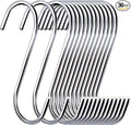 30 Pack 3.7 inch Metal S Hooks Steel S Hooks Plants Hanging Hangers by ESFUN