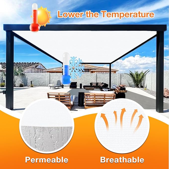 Artpuch Outdoor Pergola Shade Cover 5' X 7' Sun Shade Cloth - Image 4