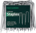 FEED GARDEN 6 Inch 25 Pack Galvanized Landscape Staples 11 Gauge Anti-Rust by FEEDGARDEN