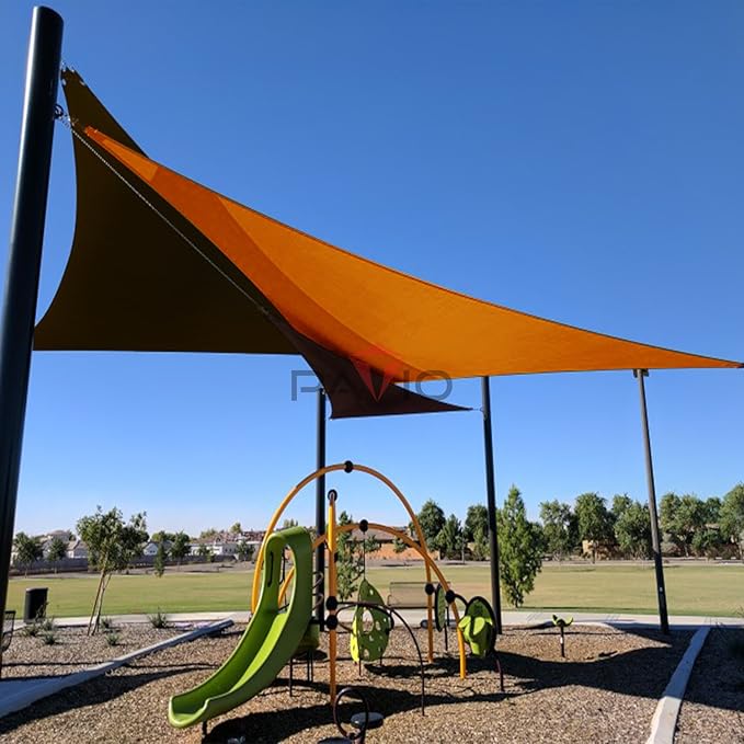 Patio Paradise 23' x 23' x 23' Sun Shade Sail Triangle Canopy Shade Cloth - Image 5