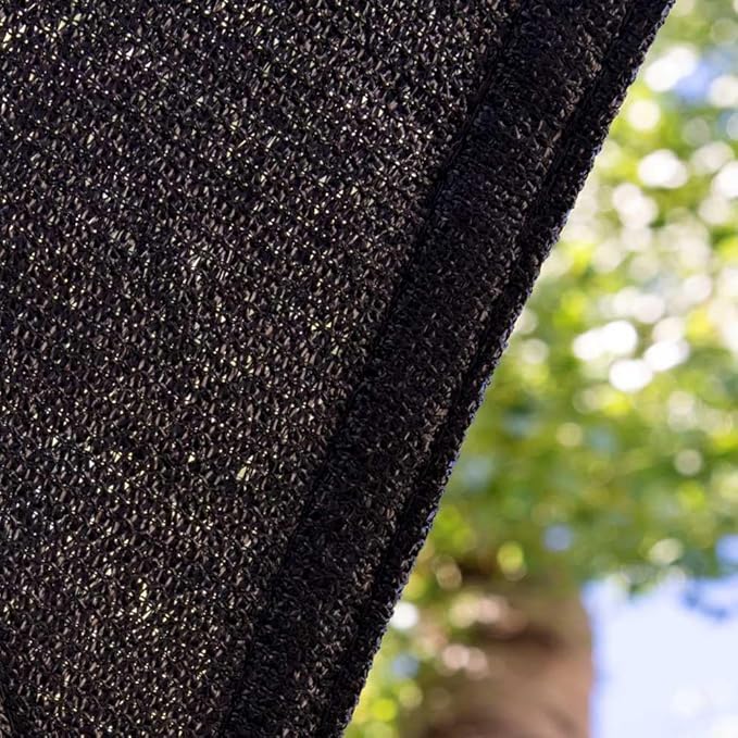 Amgo Custom Size 5' x 10' x 11.2' Black Right Triangle Sun Shade Sail Order to - Image 8