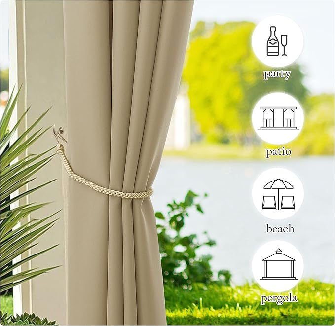NICETOWN Canvas Outdoor Curtains - Image 7
