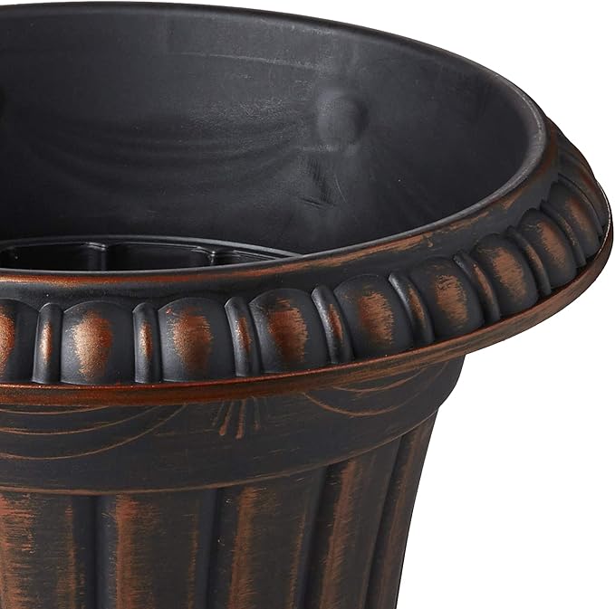 Arcadia Garden Products PL00CP Classic Traditional Plastic Urn Planter - Image 3